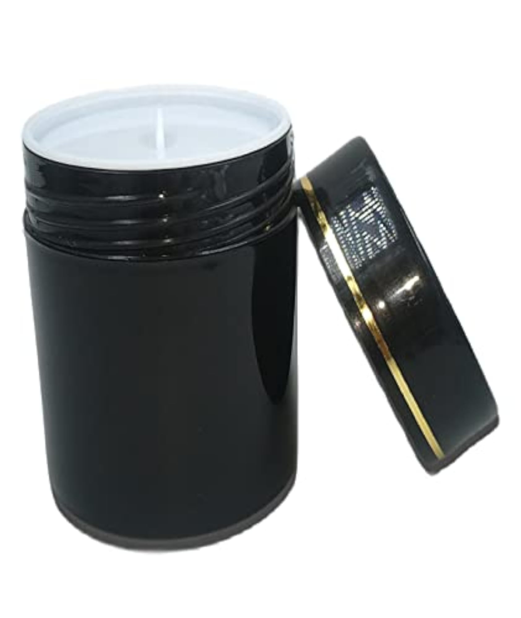 60ml PET Jar Unbreakable Plastic Black Round Container