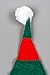 Shatchi 3455-ELF-HAT-3PCS 3pcs Christmas elf Ears Xmas Santa Hat Fancy Dress Party Costume Accessories Supplies Decorations, Red/Green