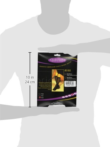 Image of GABRIALLA Microfiber Graduated Compression Open Toe Knee High Stockings (25-35 mmHg) H-304 3 Pack