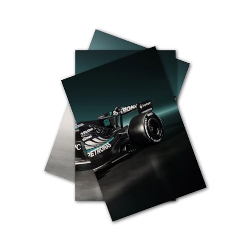 Image of Wrap & Wish 2026 Mercedes AMG F1 W17 E-Performance Isometric View Wall Split Posters Set (A3 Size, 12x18 Inch) | Pack of 3 | Vintage F1 Designs & Marvel Room Decor