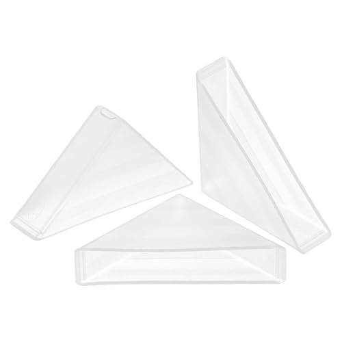 Image of uxcell 8Pcs Plastic Corner Protectors 9x50mm Right Angle Shape Glass Corner Guards Cushion for Corner Protection of Glass, Mirror, Tile, White