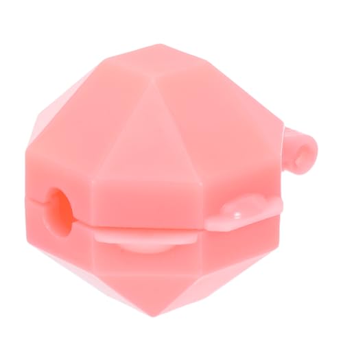 COSMEVIVI Stampo piccolo per cake pop - Stampo rotondo in plastica antiaderente e facile da staccare - per dessert, pressa per cucina, pasticceria, bomboniere, 4,5 x 4,0 x 3,9 cm, rosa