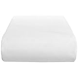 SRP Linen 400 Thread Counts 1-Piece Egyptian Cotton Fitted Sheet with 12-Inch Deep Pocket (Queen, White)