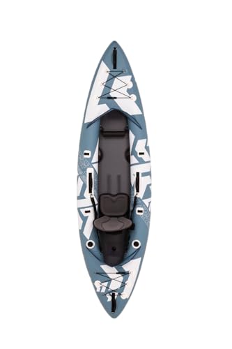 Image of Kokopelli Platte Inflatable Kayak - Lightweight Packable Touring Kayak with Drop-Stitch Floor, Adjustable Seat, Paddle, Pump & Carry Bag