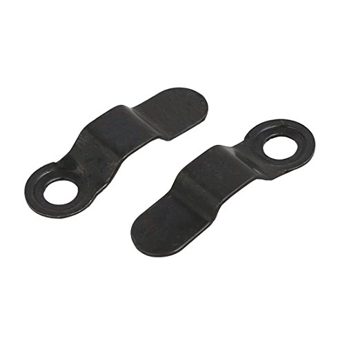 Image of uxcell Frame Turn Button, 23mm Bow Shape Metal with Screws for Hanging Pictures, Photos, Drawings and Posters, Black, 30 Pcs
