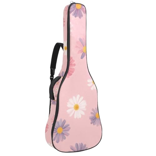 Sac à dos guitare acoustique imperméable en tissu Oxford vert 2 poches