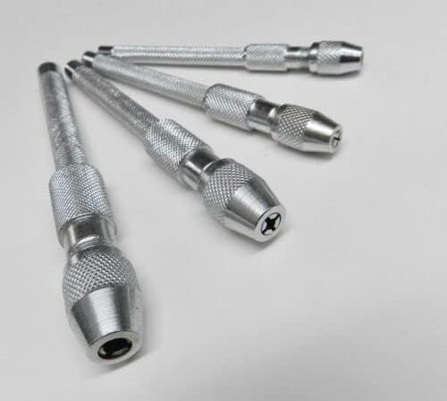 Pin Vice 4 Piece Set Vise Set Handheld 4 Sizes Chucks Drilling Vice Jewelry Making Watch Repair Model Craft By JTS