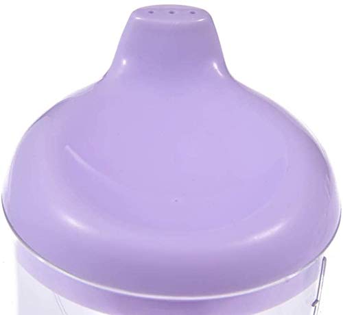 Plastic Wine Glass Baby Goblet Party Cup, Beverage Mug Milk Bottle with Lid for Kids on Birthday Party, Christmas or New Year Celebration (Purple)
