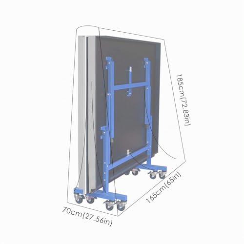 Mutsitaz Table de Tennis de Table Housse Imperméable Couverture pour Table de ping Pong 165 x 70 x 185 cm Noir – vue 2