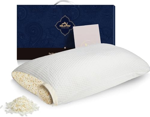 Oreiller de Soutien Cervical Ajustable en Latex Naturel, idéal pour Les dormeurs sur Le côté et...