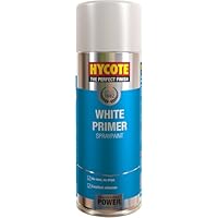 Hycote Fast Drying Aerosol Car Spray Paint, White Primer, 400 ml
