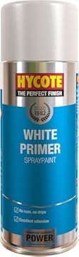 Hycote Fast Drying Aerosol Car Spray Paint, White Primer, 400 ml
