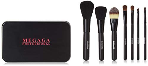 MEGAGA Makeup Brush Set With Luxury Makeup Brushes and Exclusive Brush Box (Pack Of 07), 100 g