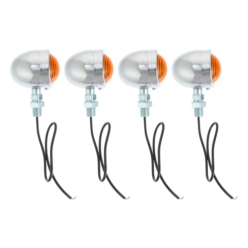 Feux de position moto LED rétro avec éclairage puissant étanche pour sécurité lot de 4