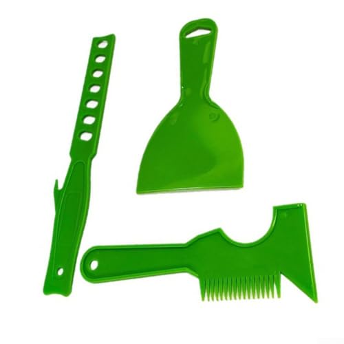 Kit complet d'outils de mélange de peinture professionnels avec spatule, grattoir à pinceau, peigne et tige de mélange pour réparations