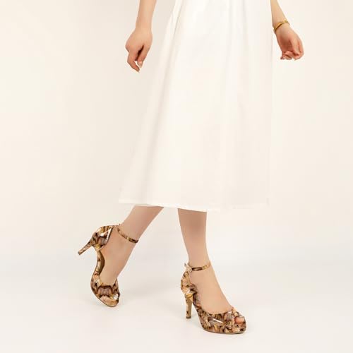 Image of AUMOTED High Heels Pumps Platforms Shoes for Party Daily 3.4 inch Dressy Pumps