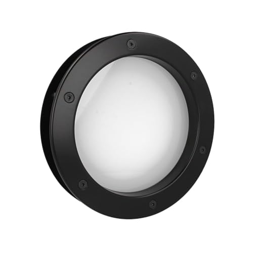 MLS Hublot B4000, Pour Portes, en Aluminium, Verre de Sécurité Feuilleté, Convient Aux Portes de 40 mm D'épaisseur, Vis de Fixation Visibles des Deux Côtés, 250 mm...