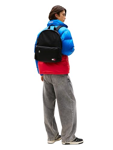Image of Tommy Jeans Mens Essential Daily Dome Backpack, BLACK One Size