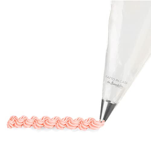 Fatto in Casa da Benedetta Sac a Poche (Set 30 Pz) in Polietilene con 6 Punte per Decori diversi in Acciaio Inox (Nickel Free) – Lavabile e antiaderente