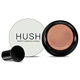 Hush makeup foundation,Natural Glow - Ideal for Light/Medium Complexions,Luvie Glow Foundation, Mushroom Head Air Cushion CC Cream - BB Cream Foundation for Older Women (Dark Mocha)