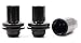Set of 4 Veritek 14x1.5mm 1.85 Inch 47mm Length 22mm Key Hex OEM Mag Washer Style Factory Replacement Black Wheel Locks for Toyota Sequoia Landcruiser Tundra Lexus LX