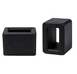 Sandhill Tools Car Seat Belt Buckle Holder, Flexible Silicone Buckle, Buckle Booster Raises Seat Belt for Easy Access, Black Color - 2 Pack