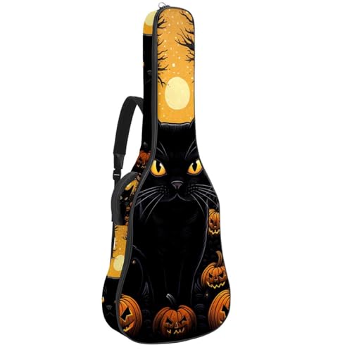 Sac de guitare Halloween à motif citrouille pour aller en cours de musique avec son ukulélé