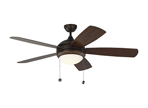 Top Rated Monte Carlo 5DIO52RBD Discus Ornate 52 Ceiling Fan with LED Light and Pull Chain, 5 Blades, Roman Bronze Up To 50% OFF Monte Carlo 5DIO52RBD Discus Ornate 52 Ceiling Fan with LED Light and Pull Chain, 5 Blades, Roman Bronze