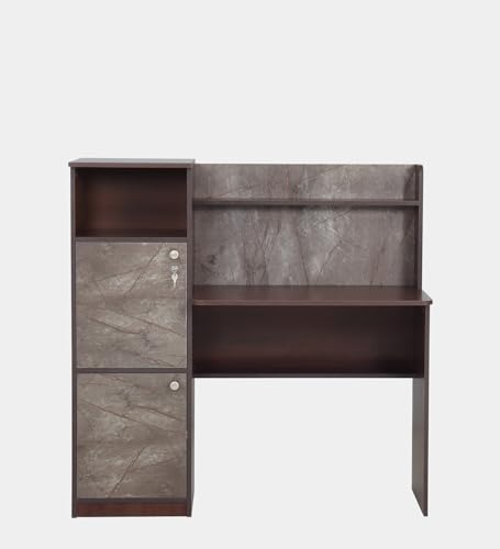 Witty Wud | Zendor | Engineered Wood Study Table in Walnut & Marble Colour 1 Year Warranty | Study Table for Adults, Computer Table, | Free... - Image 4