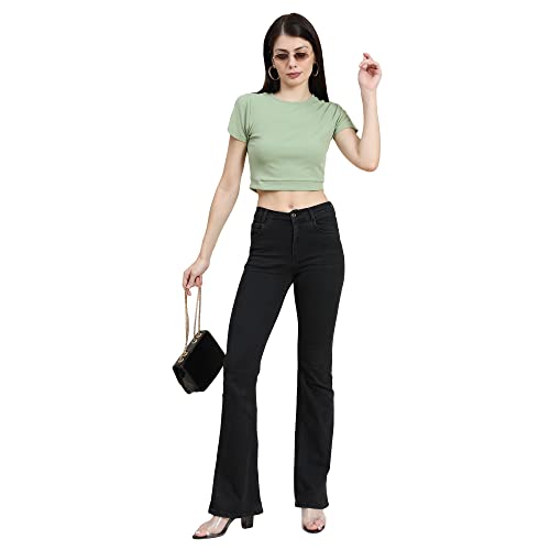 Image of KERI PERRY Women's Spandex Western Top(Light Green)