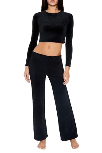 Forever 21 Women's Sweater-Knit Flare Pants