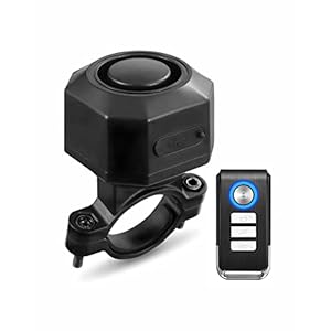 Zoiinet Bike Alarm with Remote, 110dB Wireless Anti-Theft Vibration Motorcycle Alarm, Door, Window & Vehicle Security Alarm System, Adjustable Sensitivity & Volume, USB-C, Waterproof, Programmable