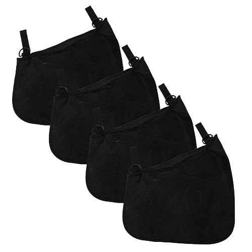 Vaguelly 4 Bolsas De Red Para Cochecito Con Cremallera Bolsa De Red De Carga Bolsa De Compras Para Cochecito Bolsa De Juguetes Con Bandolera Lateral Bolsas Para Cochecito Carrito Para