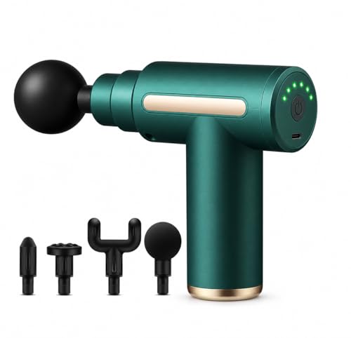 Image of SMAX Massage Gun for Pain Relief | Body Massager Machine for Back, Neck, Shoulder & Full Body | Deep Tissue Muscle Massager | Portable Cordless Electric Massage Gun with 4 Massage Heads | Type-C Rechargeable