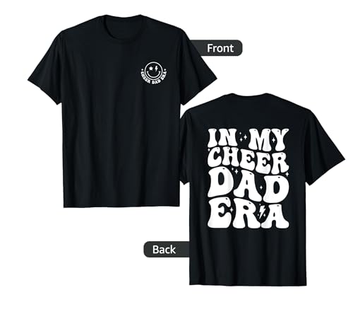 in My Cheer Dad Era Groovy (2 Sides) T-Shirt