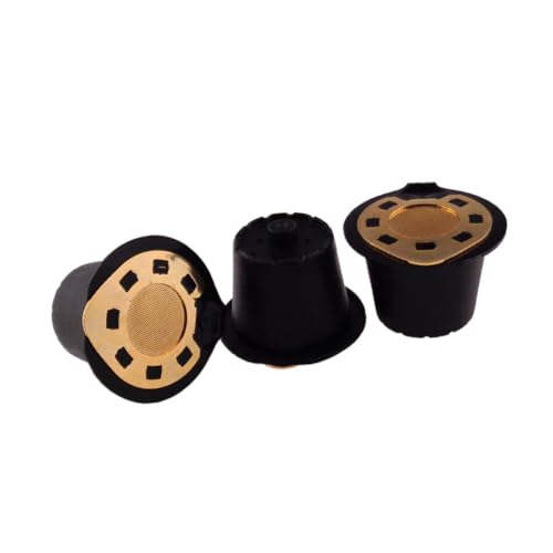 ARTIBETTER 2pcs Reusable Coffee Capsules with Stainless Steel Lids Compatible with Nespresso Machines Easy to Brew for Coffee Espresso Tea Alternative