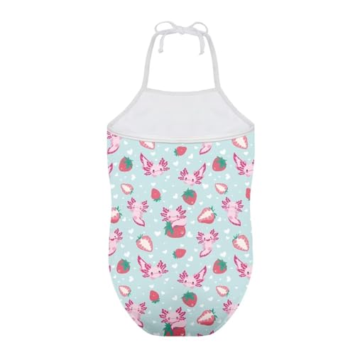 Image of Girls One Piece Swimsuit Summer Quick Dry Beach Sport Bathing Suit Halter Strap 1-10 Little Kids Toddler Swimwear