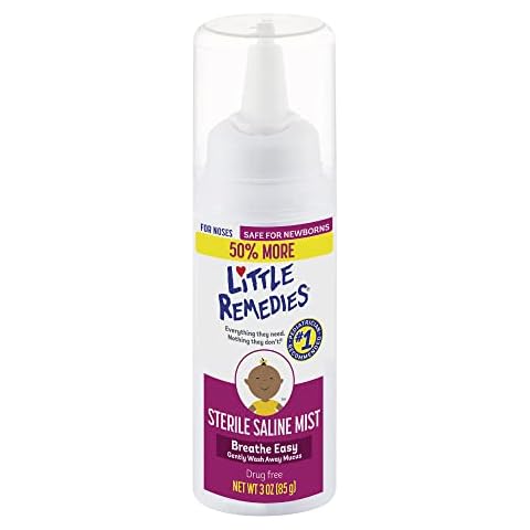 Little Remedies Sterile Saline Nasal Mist, Safe for Newborns, 3 oz Cover