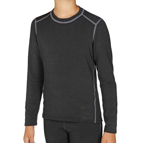 Hot Chillys Youth MTF Originals Crewneck Midweight Body Fit Base Layer - UPF 30 Thermal Underwear Long Sleeve Top