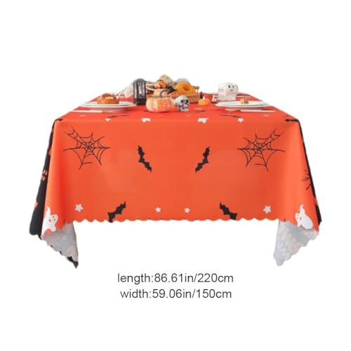 Nappe d'Halloween lavable pour protéger la table des taches de fête - 6