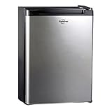 Koolatron 12V / 110V Refrigerator - Mini Fridge for Trucks Cool Storage for Kitchen Bedroom Office Travel Camping Dorms Compact Free Standing Neveras PequeΓ±para Apartment 1.76 cu.ft - Black