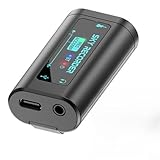 Registratore audio compatto con cancellazione del rumore per strumenti e voci con supporto per connessione diretta a musica e apparecchiature di registrazione