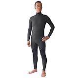 RSS SURF EVOTRIC セミドライスーツ ウェットスーツ メンズ 5/3ｍｍ バックジップ スキン Wネック 保温 起毛 サーフィン セミドライ ウエットスーツ BLACK MLサイズ