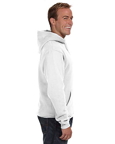 J America Adult Premium Fleece Pullover Hood XL WHITE2