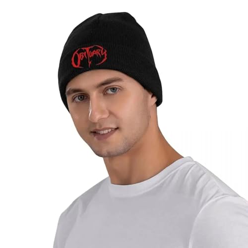 Chapeau de Mort Tuques d’Hiver Chauds en Maille Dense, Finition Haut de Gamme Mixte