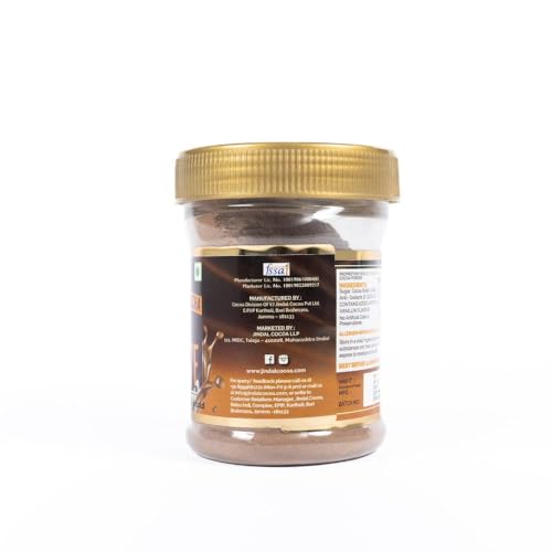 Image of Jindal Cocoa Drinking Chocolate Mocha Powder - 200g | Goes well with Hot or Cold Chocolate Drink | No Artificial Colours | No Artificial Preservatives | No Trans-Fat | 100% Vegetarian