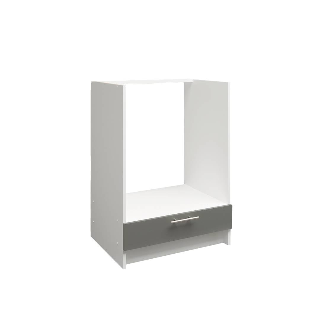 JD Greta Kitchen Base Oven Cabinet โ 600mm โ Base Kitchen Oven Unit (Without Worktop) - Grey Matt