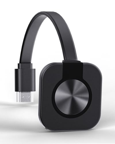 Adattatore HDMI Wireless 4K/1080P, Dongle Wi-Fi Miracast/DLNA/AirPlay, Display Mirroring per iOS,...