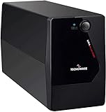 Tecnoware UPS ERA PLUS 1500, Gruppo di Continuità, Uscite Schuko, Autonom. fino a 20min/PC o 80min/Modem, Stabilizzazione AVR e USB con Software TecnoManager per Gestione UPS, Potenza 1500 VA