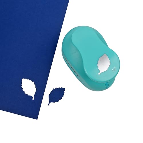 Image of Itsy Bitsy Craft Punch Cutting Size 1.5inch Leaf Shape Cutter for Paper Crafting, Scrapbooking,Card Making,DIY Projects,shapes cutter for craft, cutting machine for craft